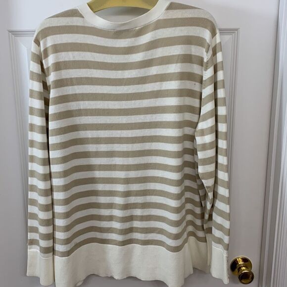 CJ Banks size 3XL button up striped cardigan NWOT - Picture 5 of 7